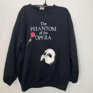 The Phantom of the Opera Vintage 1990’s Version Musical Sweatshirt EUC Sz XL